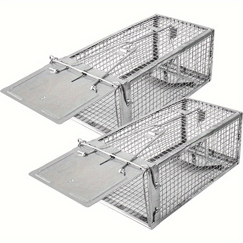 Humane Mouse Trap Indoor Outdoor Catch and Release Metal Pest Control