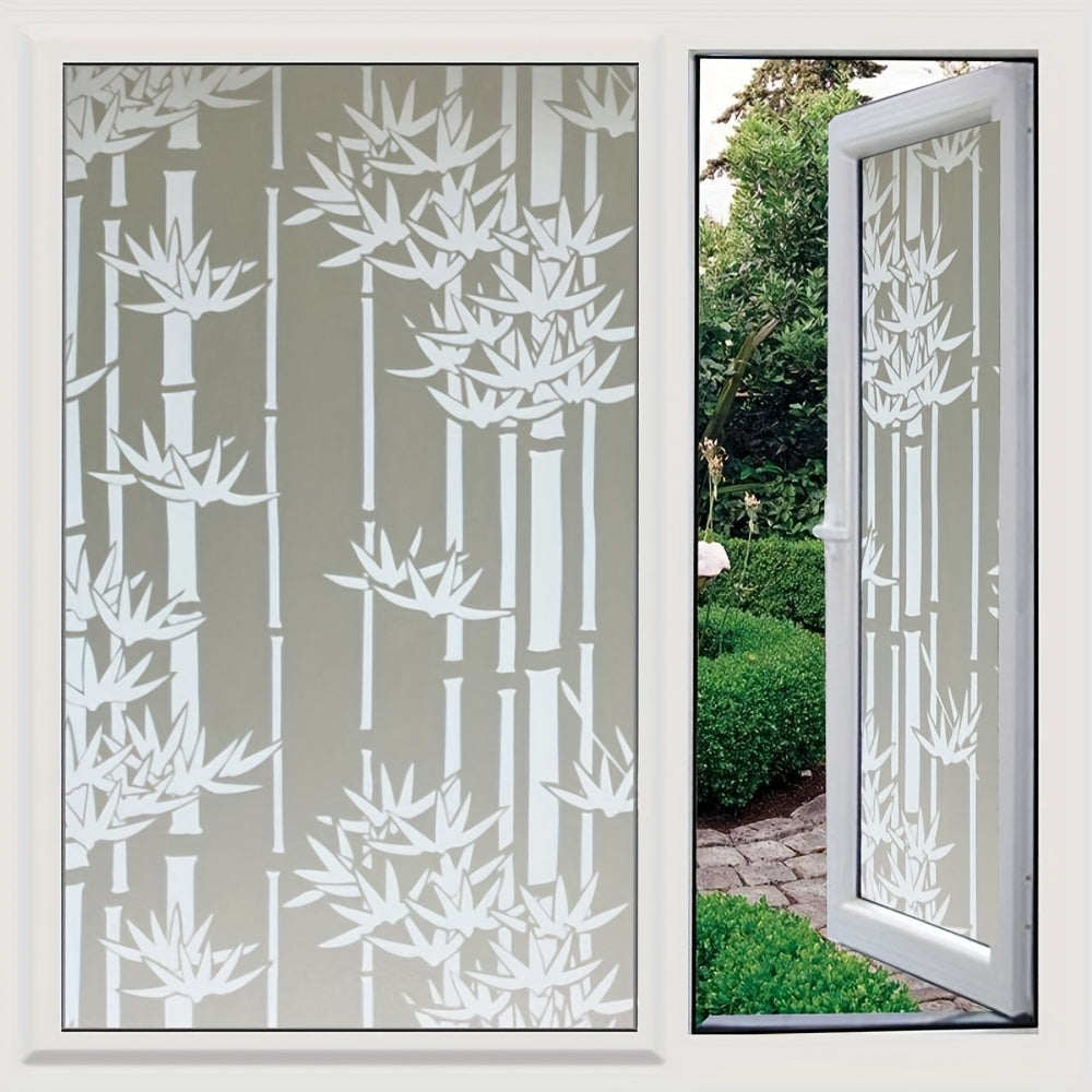 PVC Privacy Window Film Frosted Glass Sticker for Bathroom Sunshade Heat Insulation 10mil