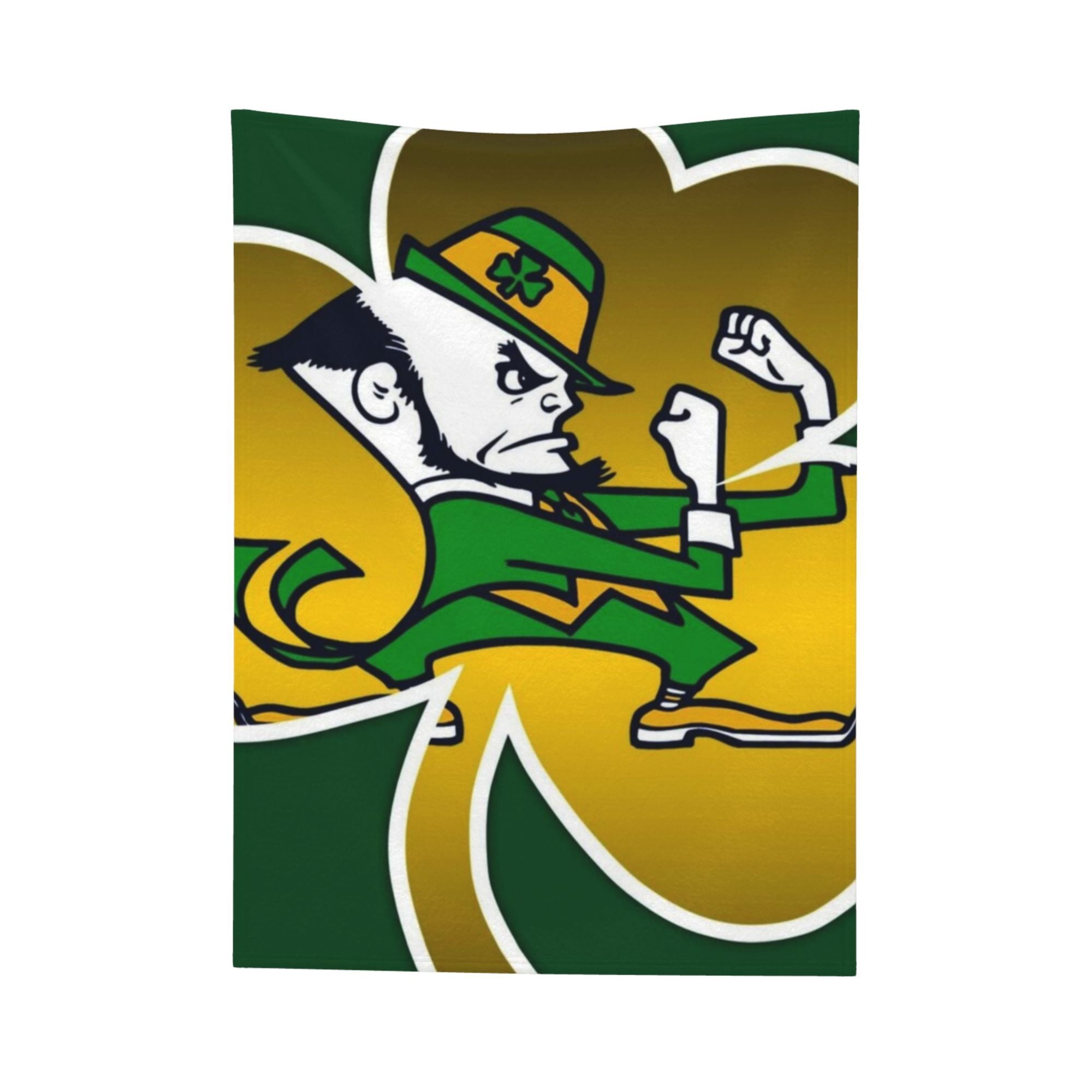 Irish Warrior Fleece Throw Blanket for Bed Sofa Travel Camping All-Season Cozy