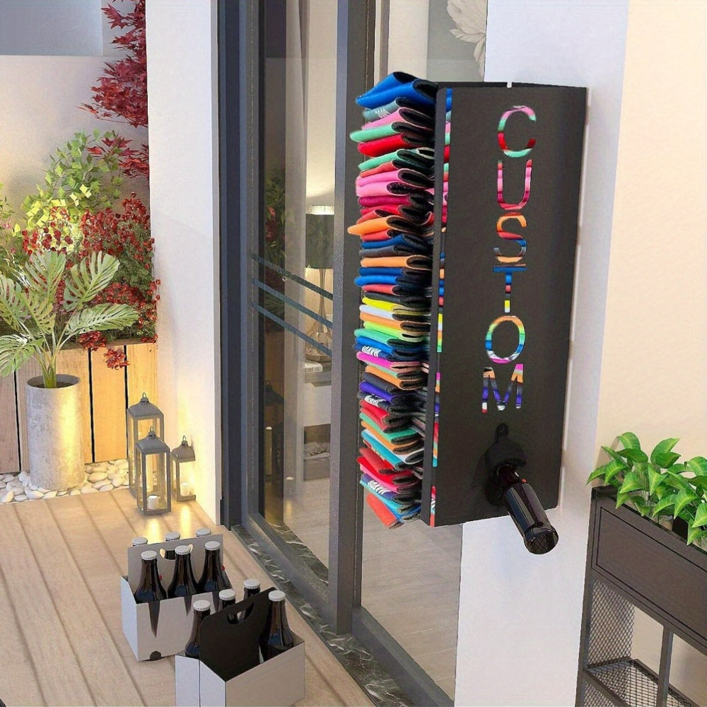 2-in-1 Wall Mount Can Cooler Dispenser with Bottle Opener Holds Multiple Cans Ergonomic Design