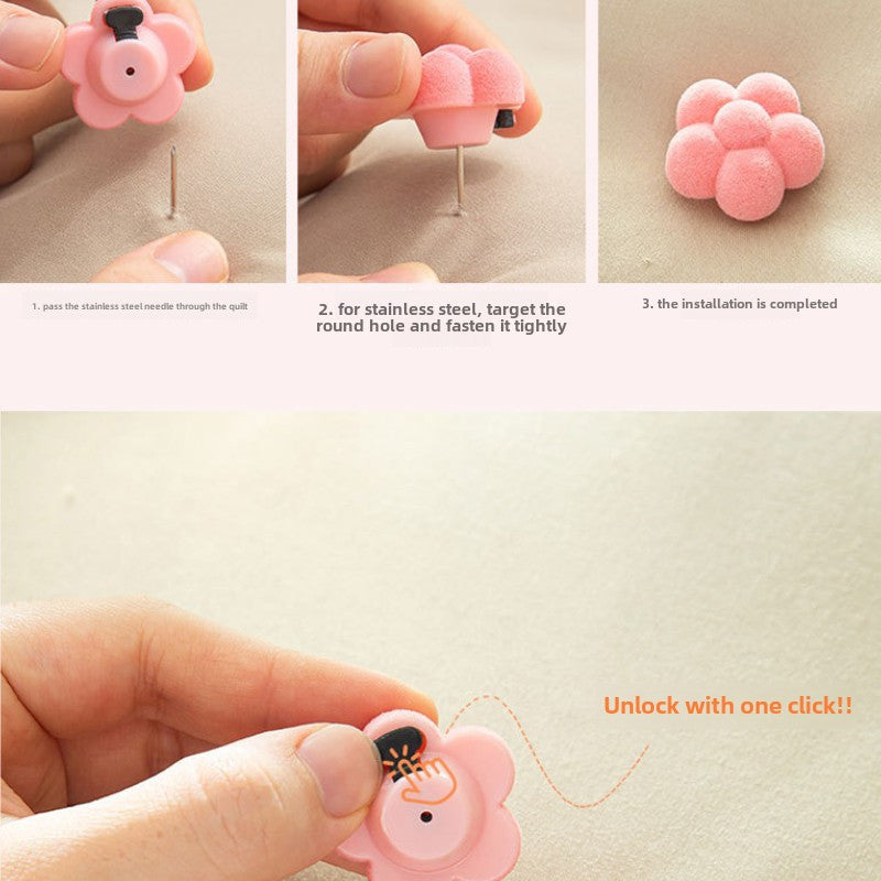 8-Pack Red Bedding Clips for Sheets and Quilt Covers Anti-Slip Quilt Fixing Clips