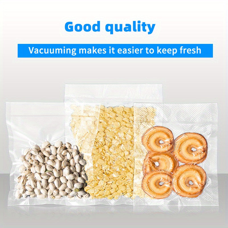 Reusable Food Storage Vacuum Sealer Bags 100 Pack for Freshness and Organization