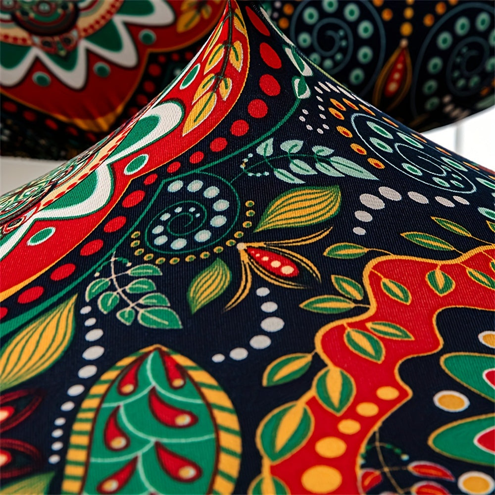 2 печатных чехла для стульев, чтобы украсить и декорировать дома или в офисе для раскладных или вращающихся стульев.