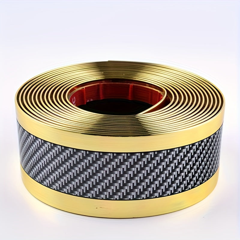 Car Door Threshold Strip Carbon Fiber Anti Scratch Door Foot Pedal Protector