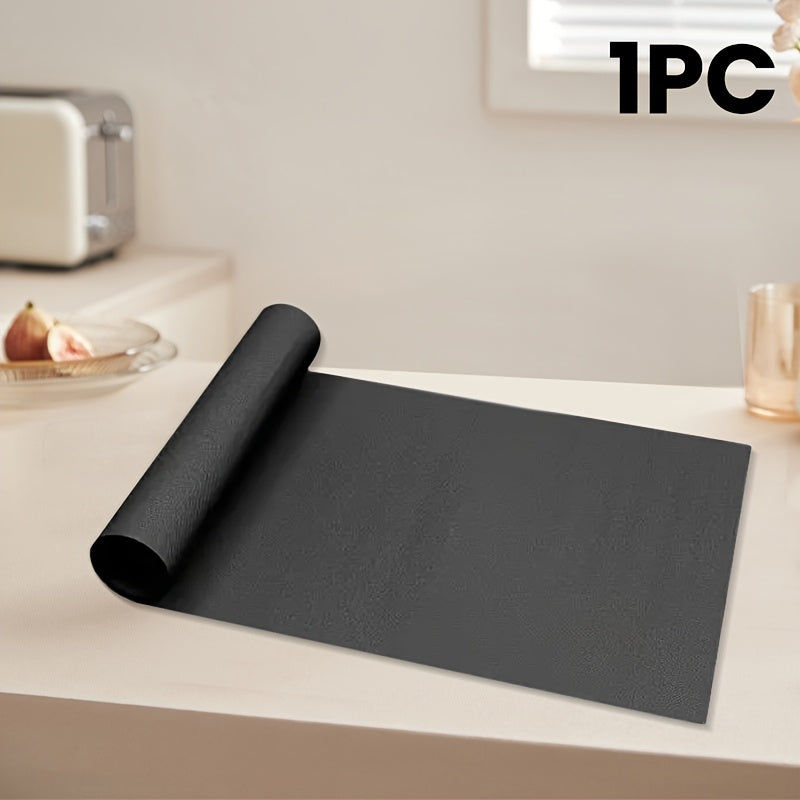 Non-Electric Oven Mat Black Fits Electric Gas Toaster Oven Grill Prevents Mess Food Safe