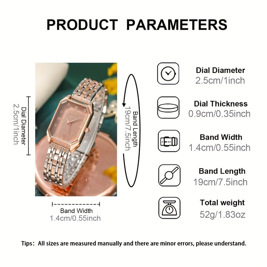 Women's Quartz Watch Elegant Silver Dial Slim Dress Watch