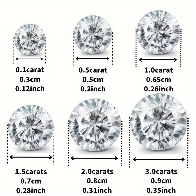 925 Silver Stud Earrings with 2-Carat Mozambique Stone for Women
