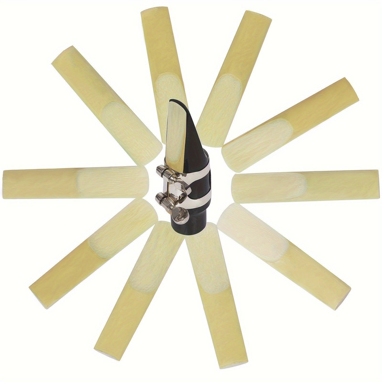 10 Alto Saxofon qog'ozlari Kuchaytirish 2.5 Yorqin Sariq Canary Eb Sax Aksessuarlar Individually Packaged