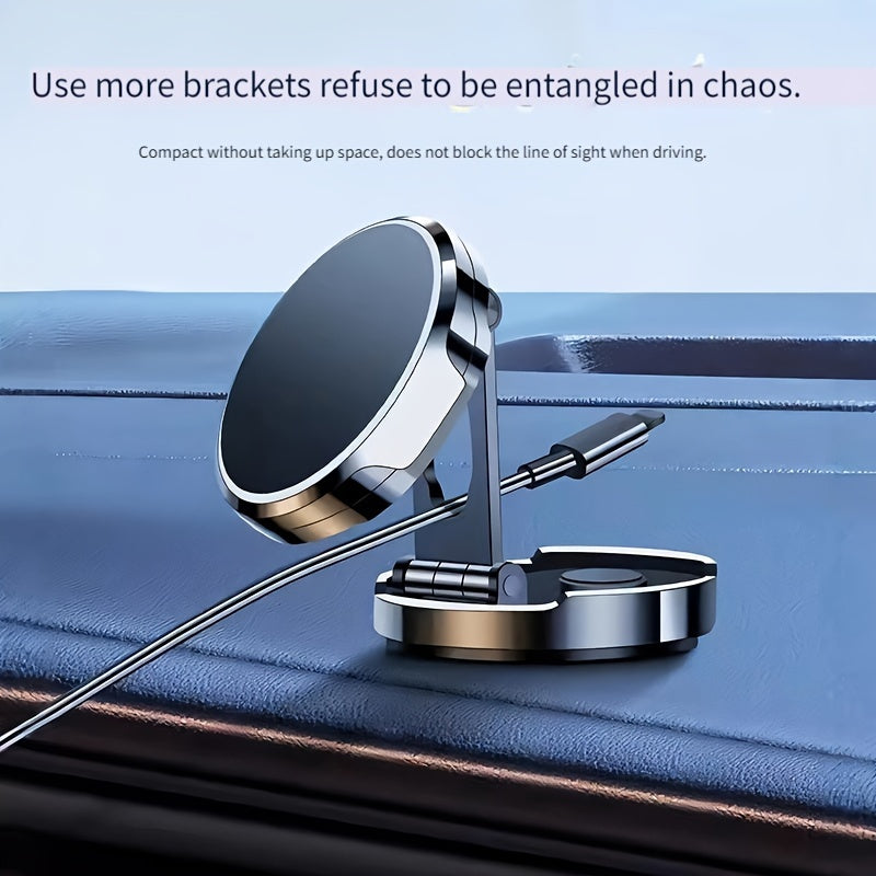 Soporte magnético universal plegable para coche, rotatorio y compacto