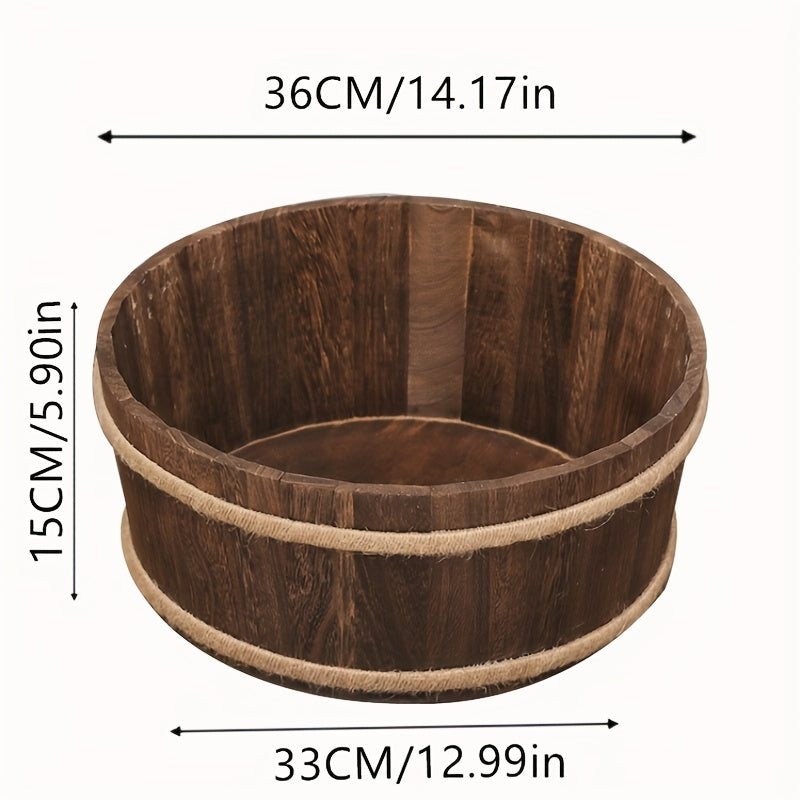 Wooden Baby Photography Props Bed with Baby Basin for Newborn Photos