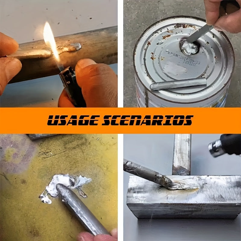 6Pcs Low Temp Soldering Kit for Jewelry and Craft Repairs Aluminum Welding Rods