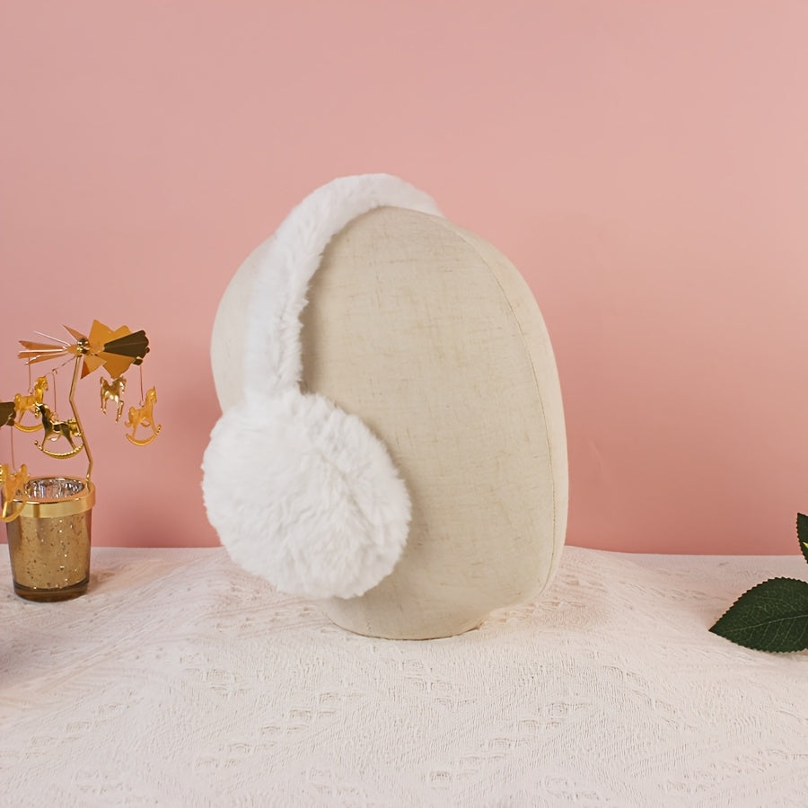 Warm Winter Earmuffs for Women Soft Cozy Flexible Fit Easy to Clean Polyester Blend
