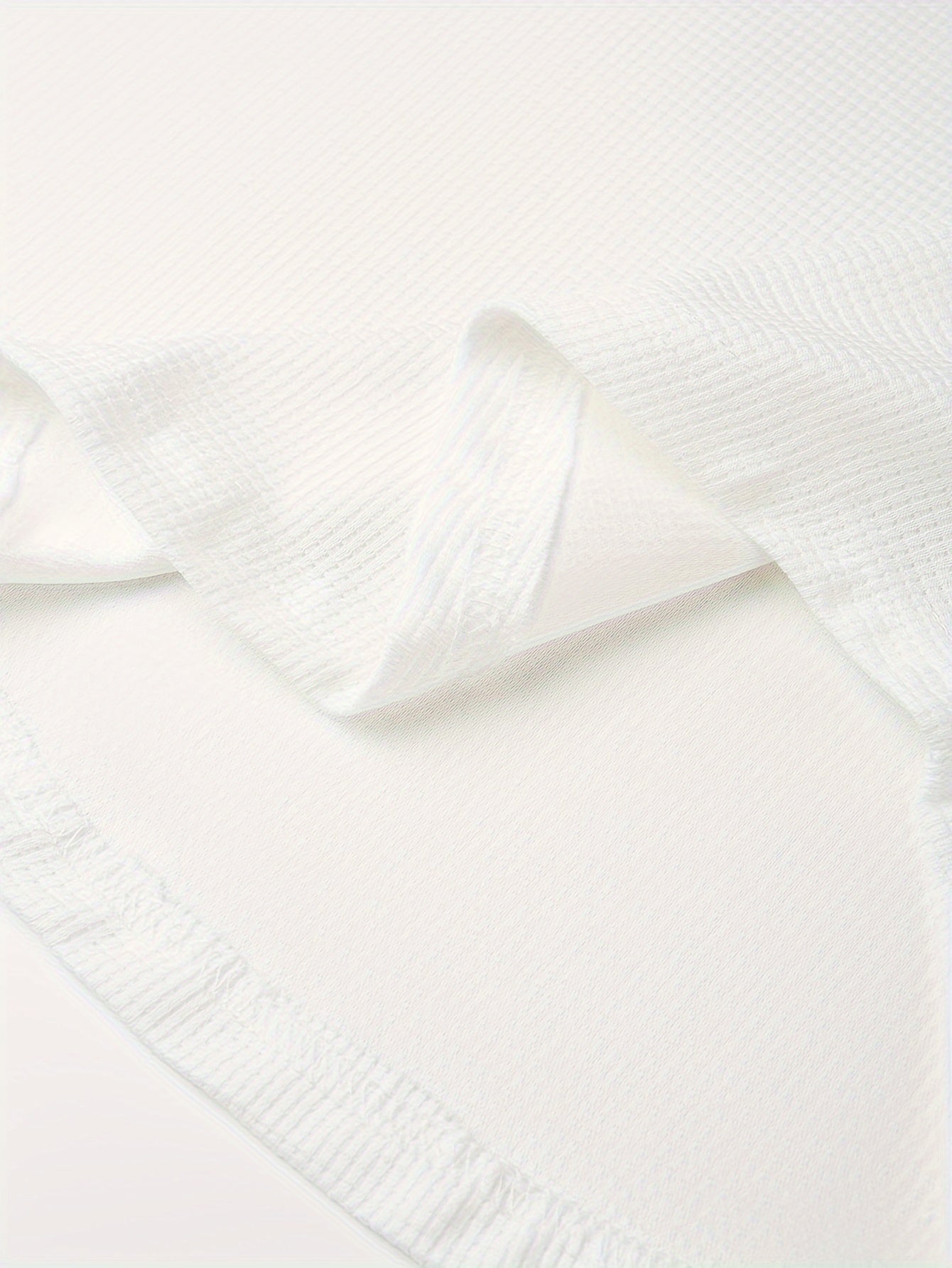 Men's Waffle V-Neck Long Sleeve T-Shirt Polyester Solid Color Casual Active Wear