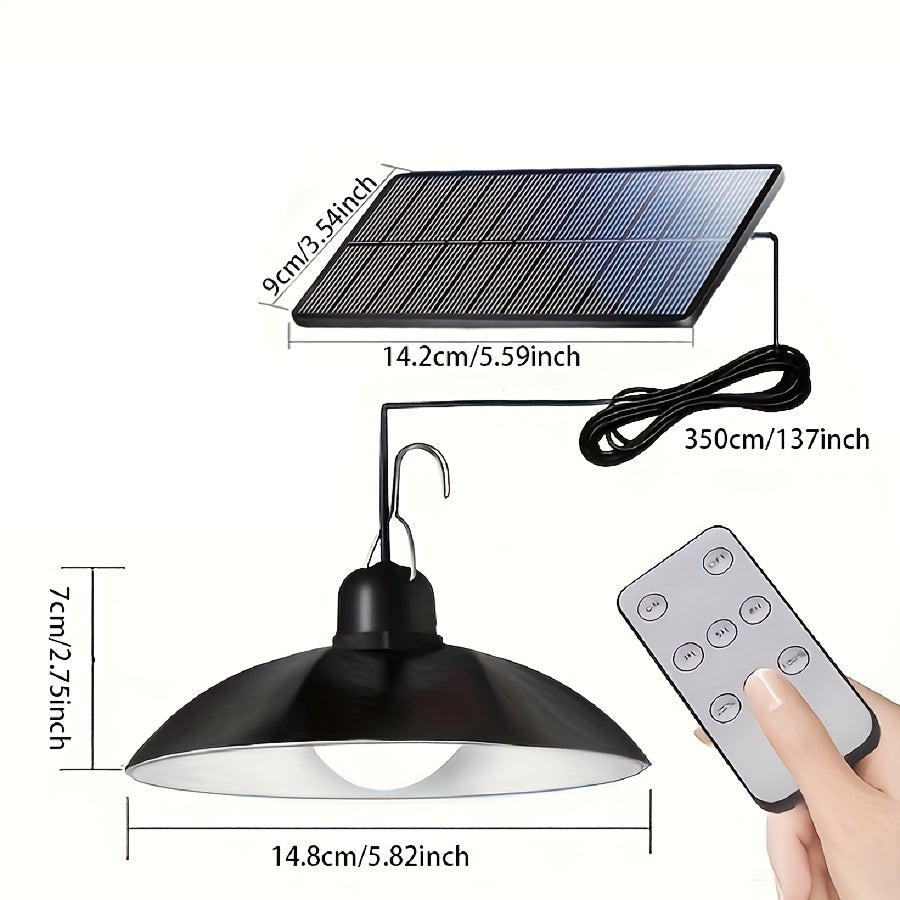 Наружный солнечный подвесной свет с двумя головками LED для кемпинга на автофургоне, украшение для патио