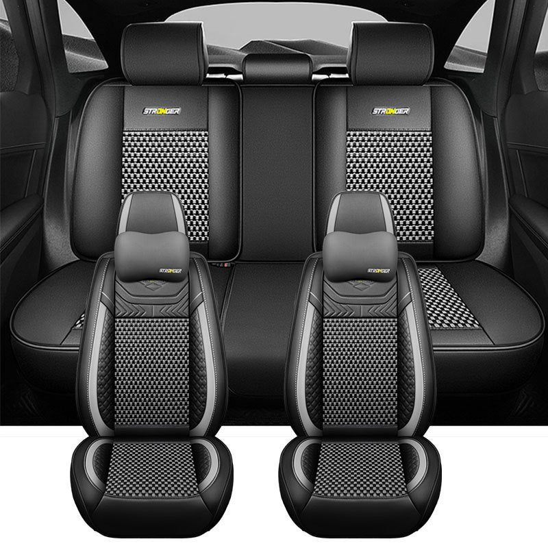 Full Surround Car Seat Cover for Four Seasons Blue Whale Fiber Five-Seater