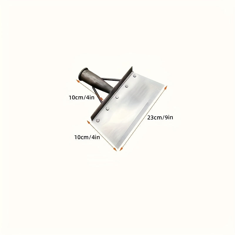 Stainless Steel Garden Shovel Multi-Function Handle-Free Yard Weeding and Cleaning Tool