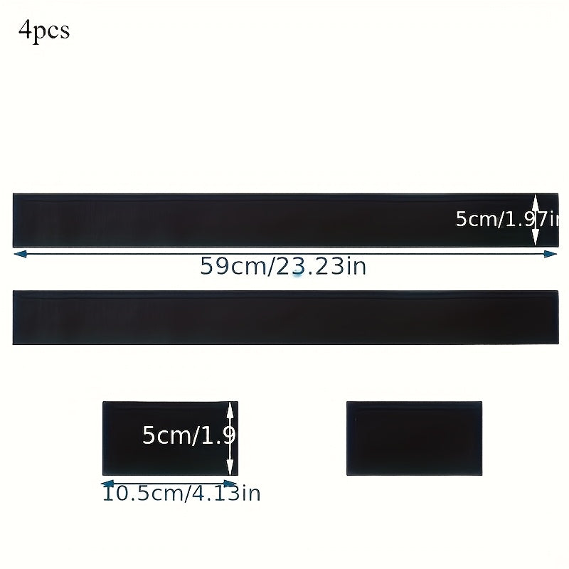 4 Pcs Durable Polyamide Car Trunk Storage Straps Adjustable Nylon Loop