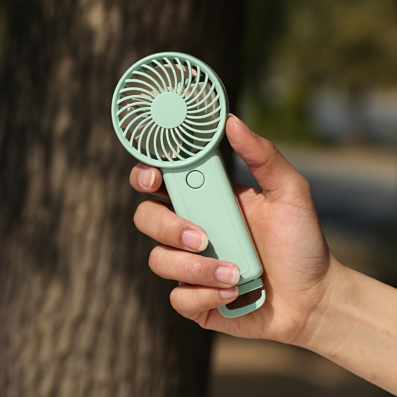 Portable Fan with 3-Speed USB Rechargeable Lithium Battery for Office Travel Outdoor