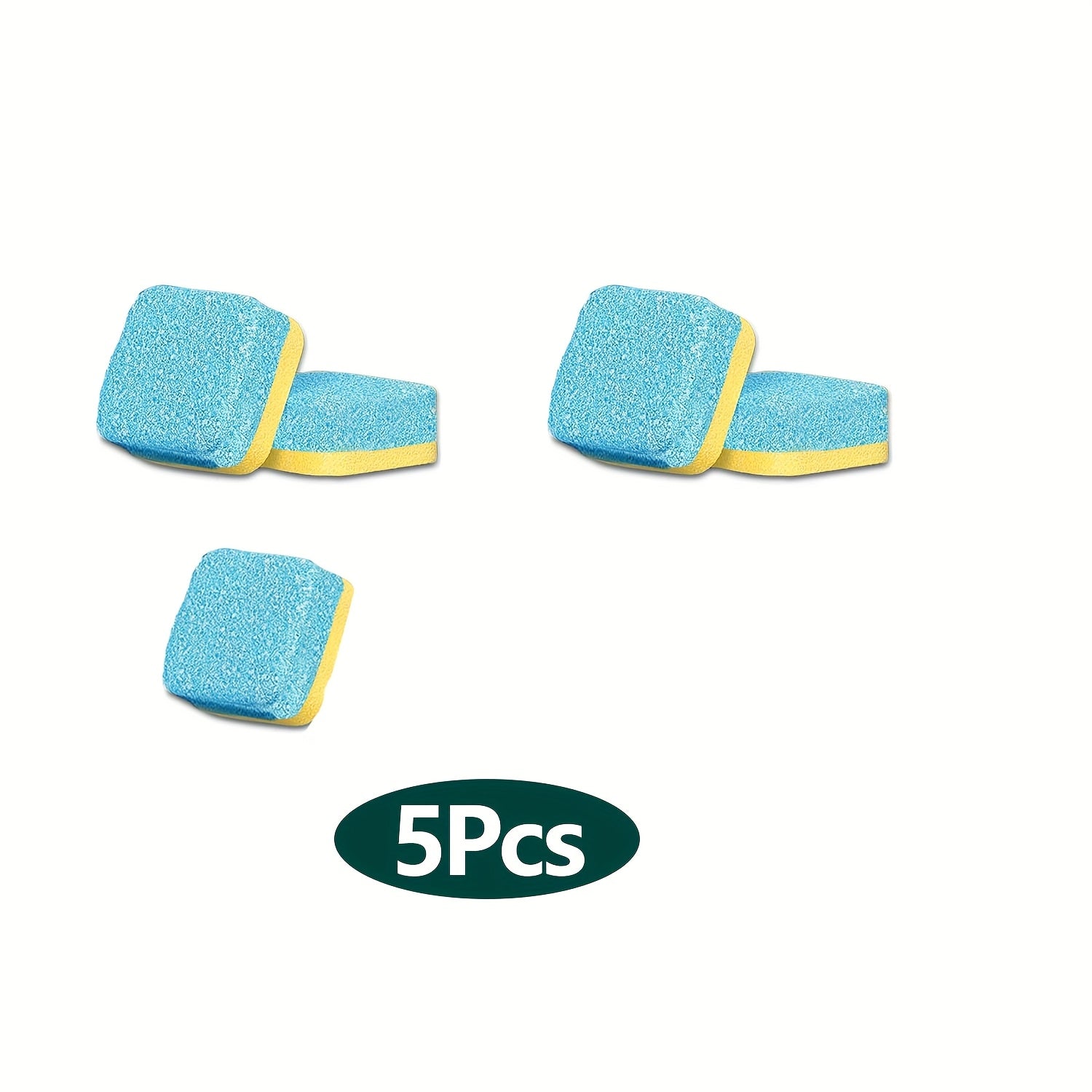 All-in-One Lemon Scent Washing Machine Cleaner Tablets 5/25/35pcs Deep Cleaning Detergent for Front and Top Load Machines