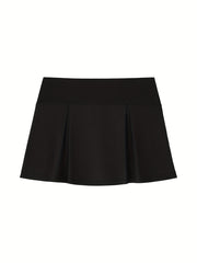 Plus Size Women's Athletic Skort Pants High Stretch Built-In Shorts Yoga Running