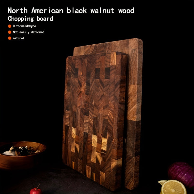 Black Walnut Wood Cutting Board Rectangular for Fruits Vegetables Holiday Use