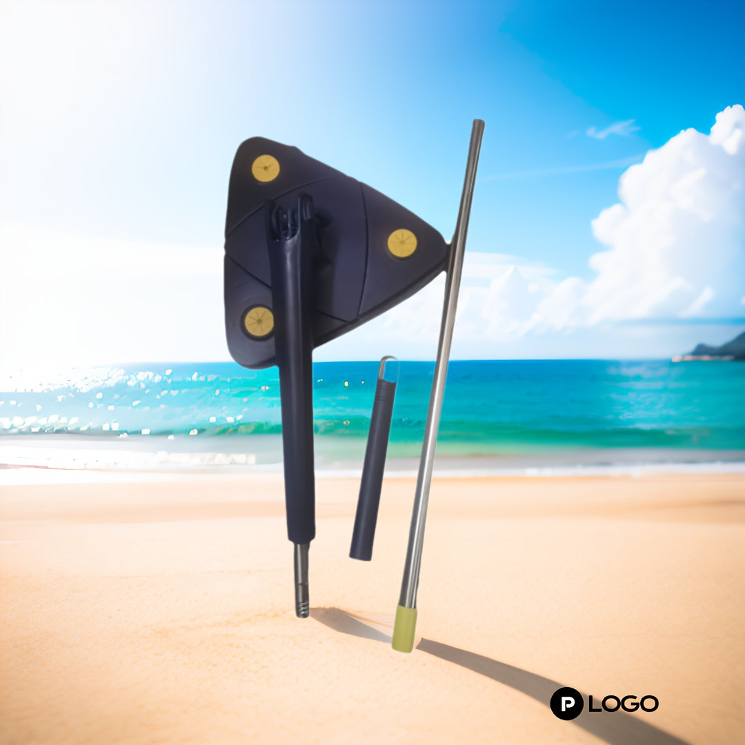 360° Rotating Triangle Mop Set with Self-Wringing System for Wet and Dry Floor Cleaning