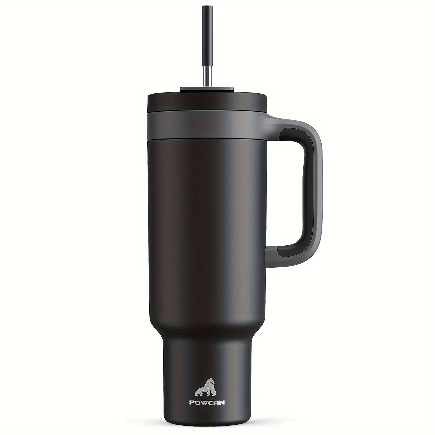 50oz Insulated Stainless Steel Tumbler with Dual Handles Leakproof Sip Lid Keeps Drinks Cold 34 Hours