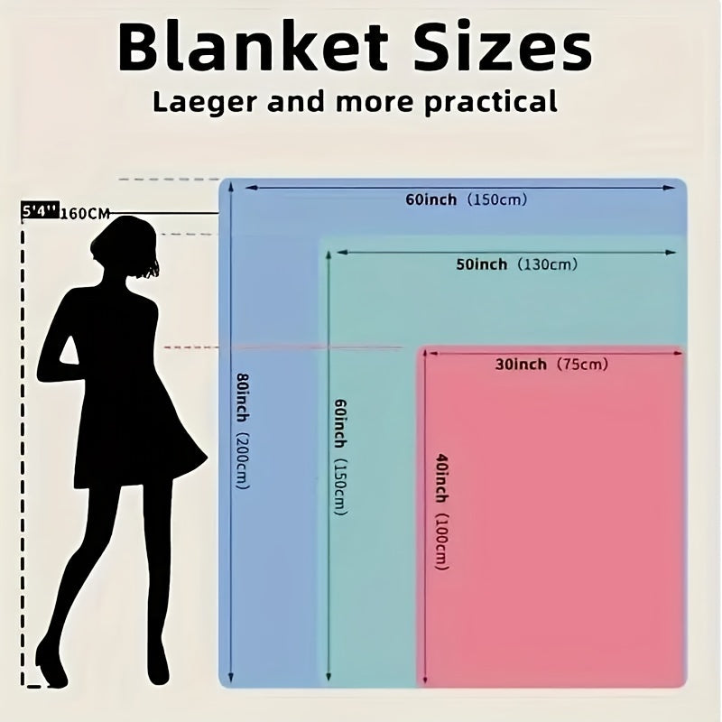 Kids Glow-in-the-Dark Fuzzy Throw Blanket with Stars and Unicorns