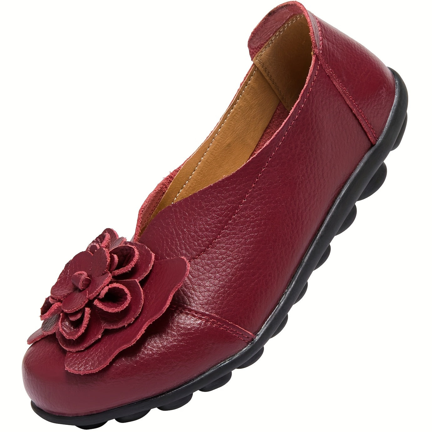 Women's Flat Shoes Solid Color Slip-On Casual Flats