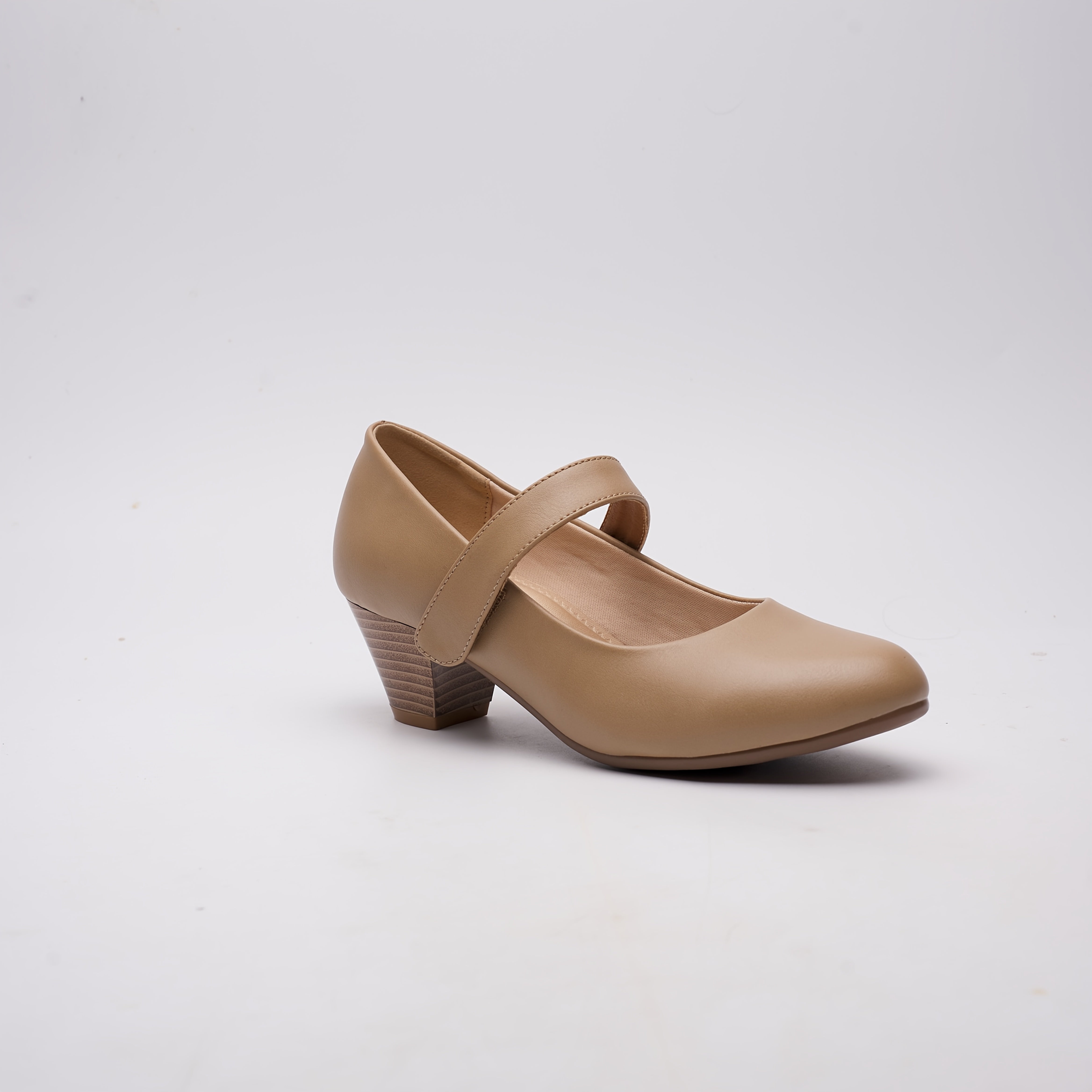 Women's High-Heeled Shoes with Arch Support and Thick Block Heels