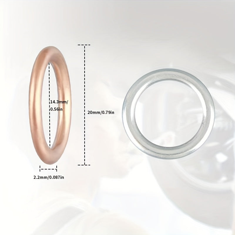 Junta de drenaje de aceite de coche, accesorios de reemplazo de tapón de aluminio y cobre