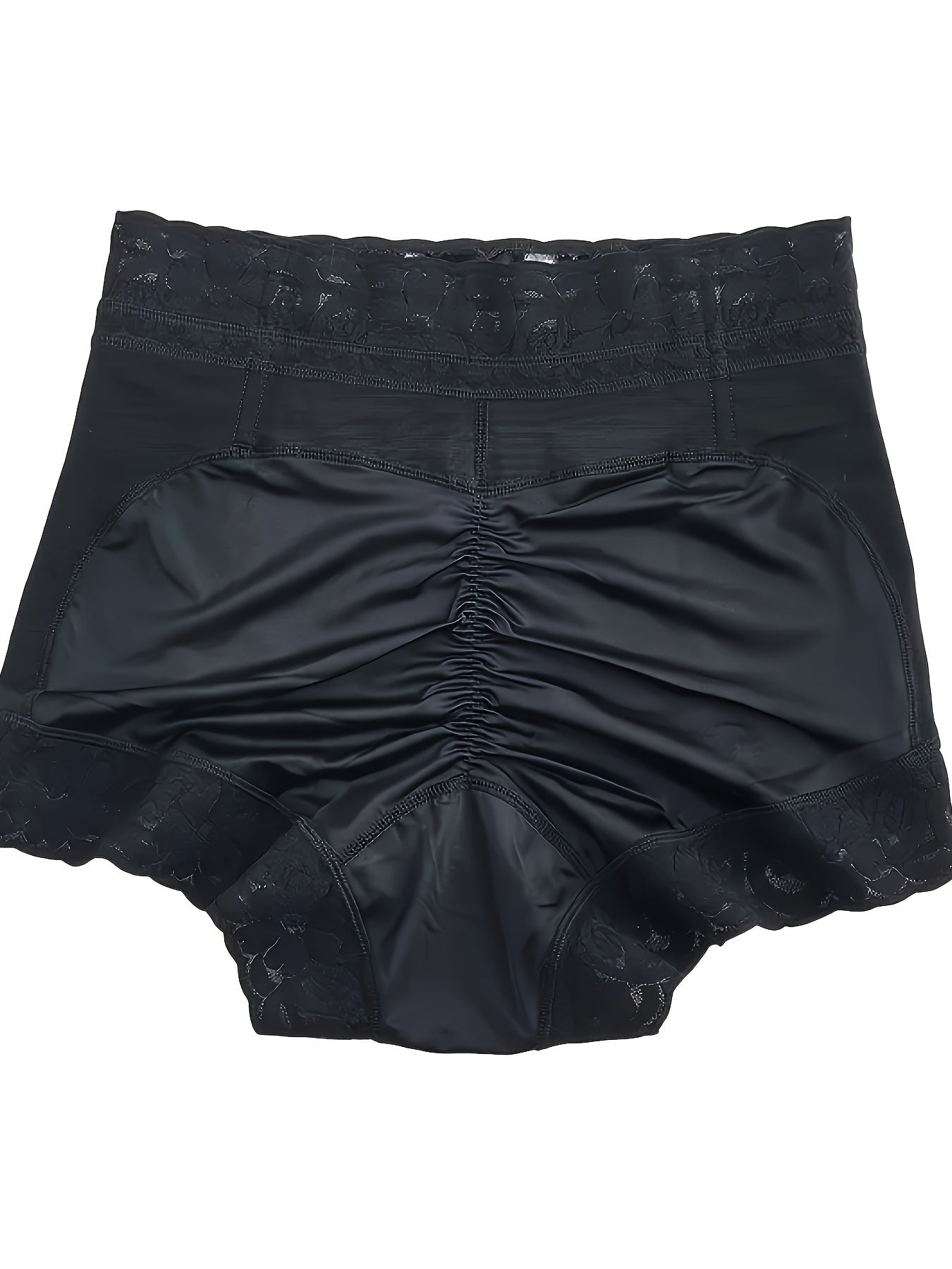 Lace High-Waisted Body Shaper Briefs for Slimming and Tummy Control