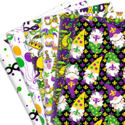 Polyester Quilting Fabric 17.7x19.68 Inch Mardi Gras Series Precut for Patchwork
