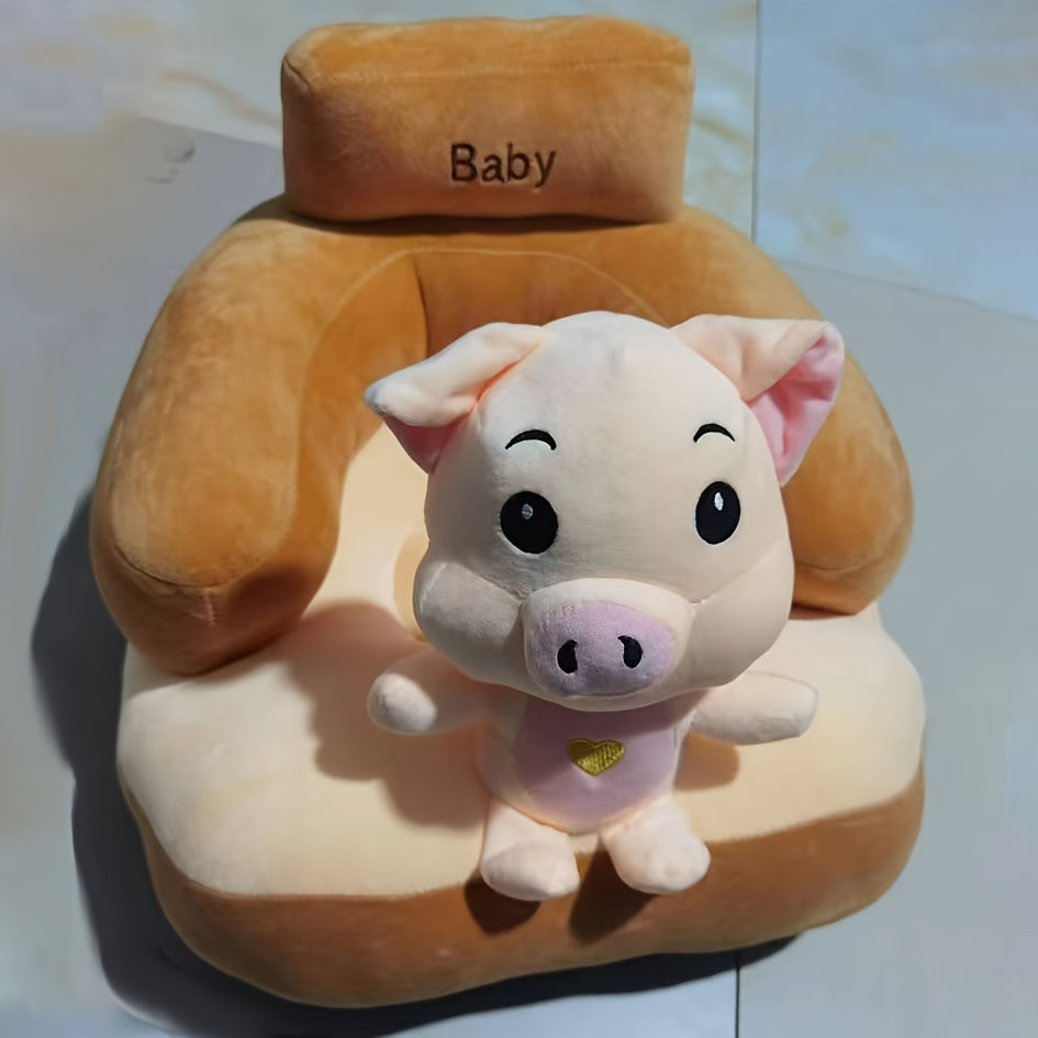 Bolalar va kichkina bolalar uchun moslashuvchan yostiq va orqa qo‘llab-quvvatlash bilan multfilm mo‘rt bolalar uchun booster o‘rindiq