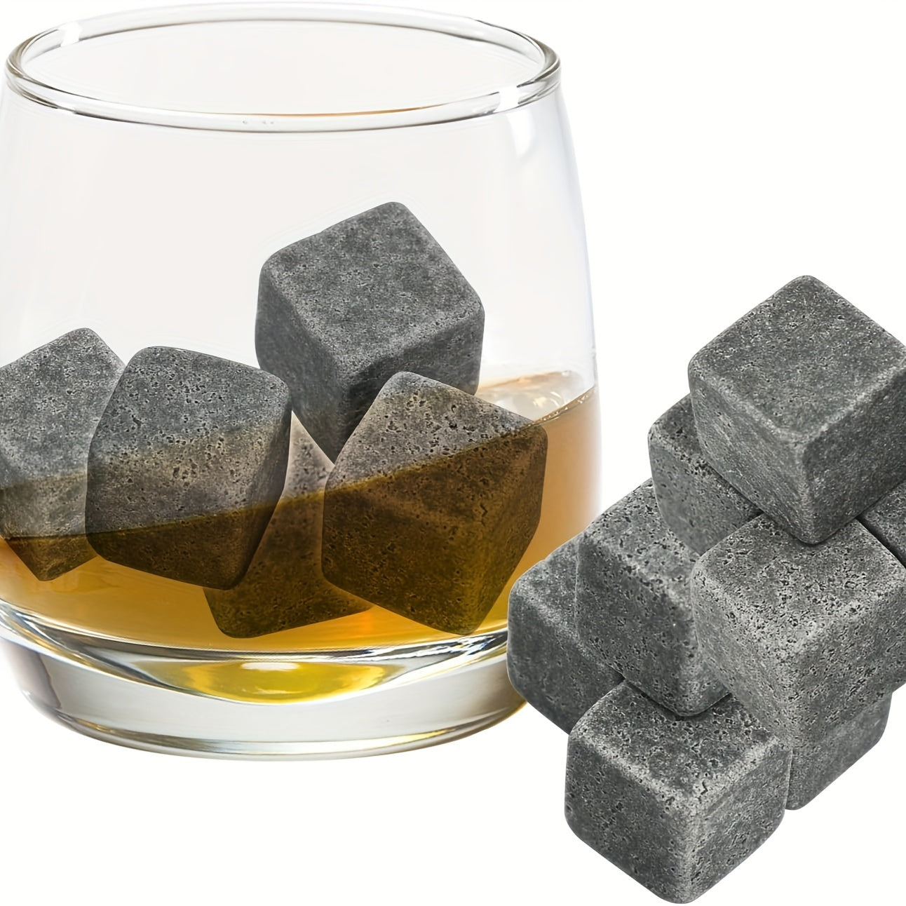 Reusable Whiskey Ice Stone Set for Chilling Drinks Gift for Men Fathers