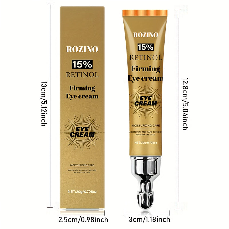ROZINO 20g Retinol Qattiqlashtiruvchi Ko'z Kremi: Ko'z terisini silliq, namlantiruvchi va elastik qiladi. Yog'siz, barcha teri turlari uchun yumshoq. Gidratatsiya uchun glyitserin bilan gippoallergen.