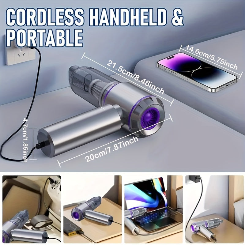 Aspiradora inalámbrica de mano portátil con alta succión y filtros
