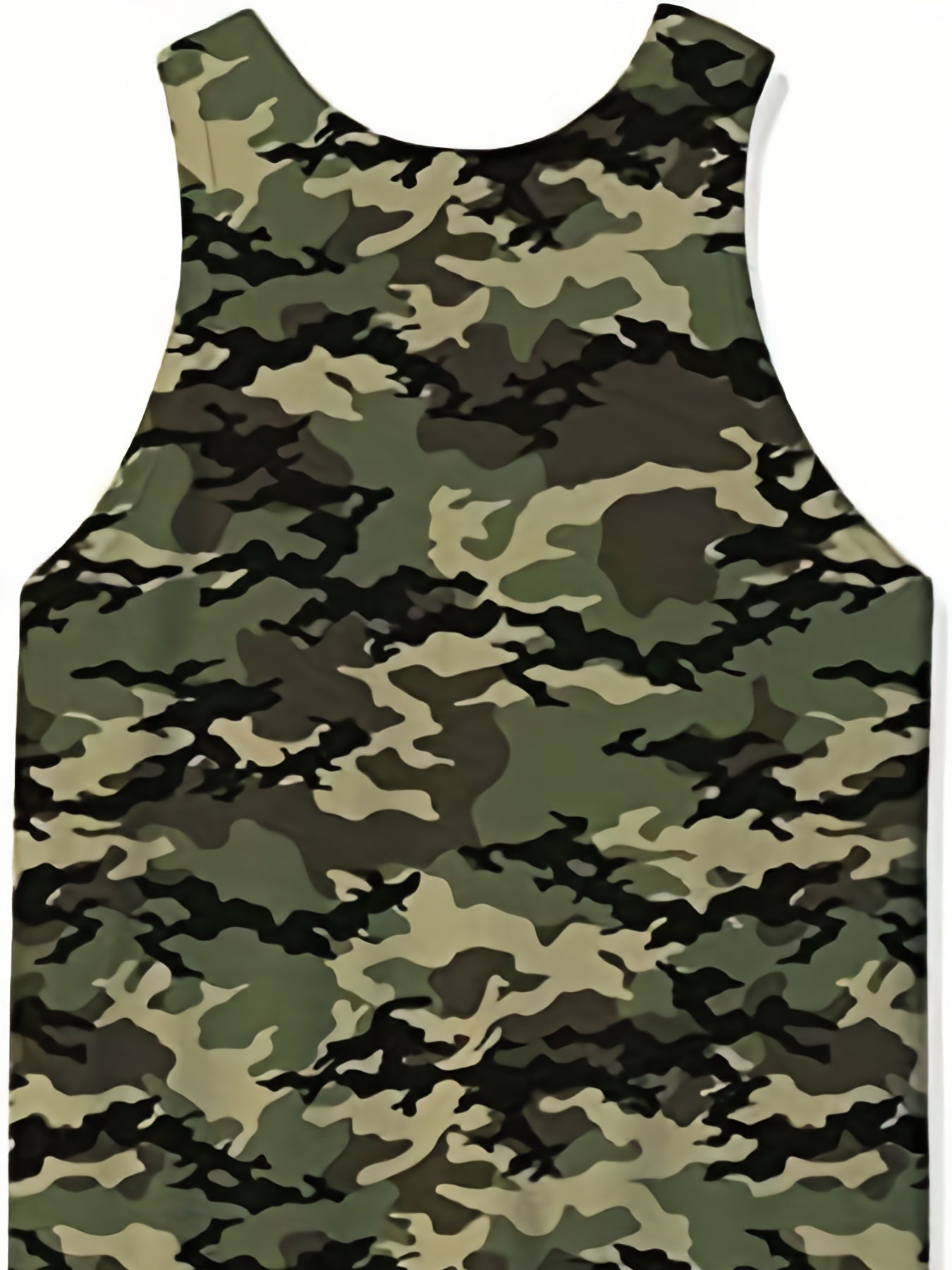 Men's Camo Tank Top for Bodybuilding and Summer Casual Plus Size