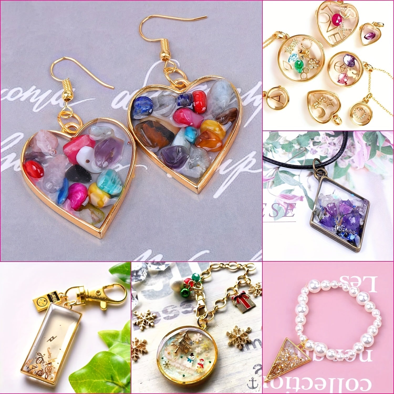 Hollow Frame Pendants for Jewelry Making Pack of 20 40 60 80 Casting Bezel Supplies