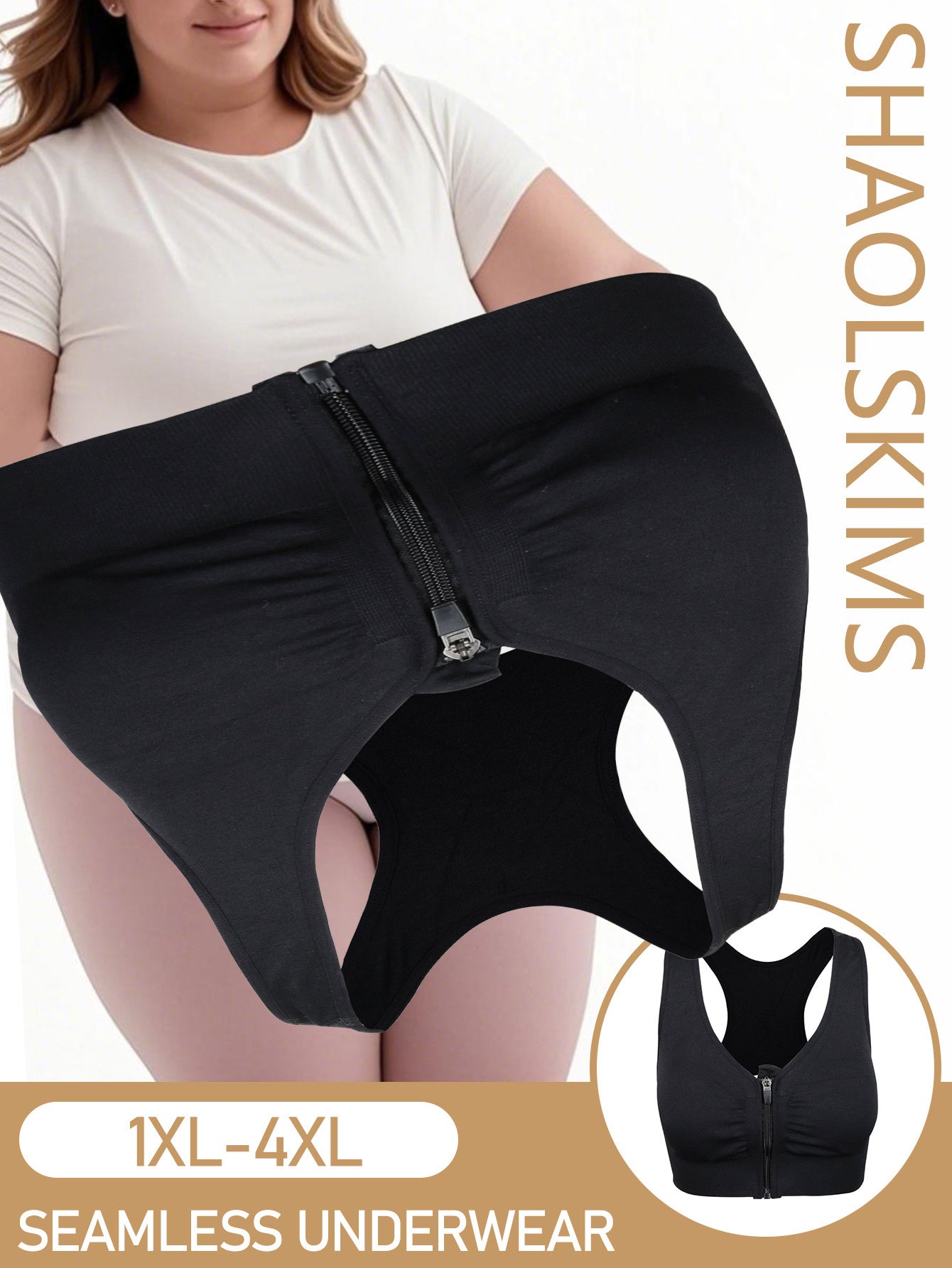 Бюстгальтер для женщин больших размеров после операции, бесшовный, дышащий, мастэктомический, черный, XL-4XL