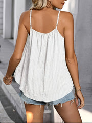 Женская майка без рукавов большого размера с розовой текстурированной тканью для повседневной летней носки