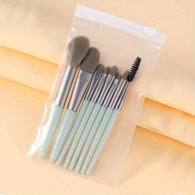 Women Mini Makeup Brush Set with Storage Bag Soft Hair for Face Eyes