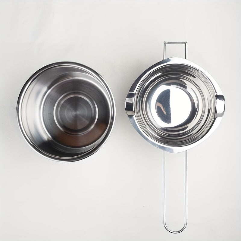 Set of 3 Double Boiler Pots 400ML Stainless Steel Melting Chocolate Wax