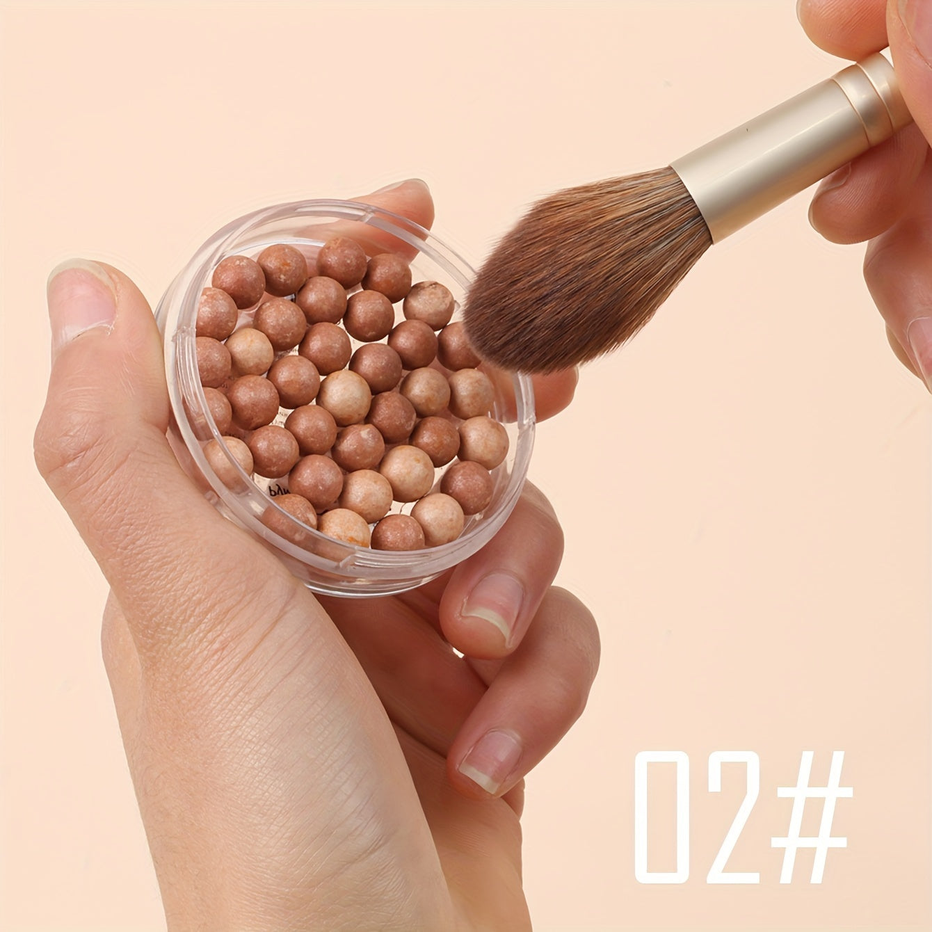 Женские пудровые румяна-жемчужины с мультиоттенками, водостойкие, натуральный финиш