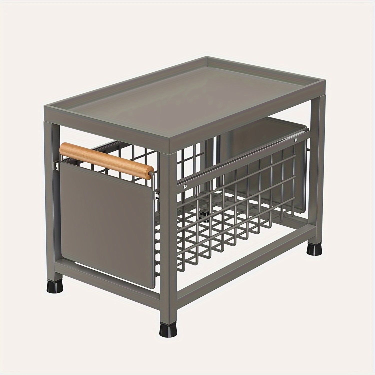 Kitchen Spice Rack Organizer Pull-Out Cabinet Storage Durable Easy Install