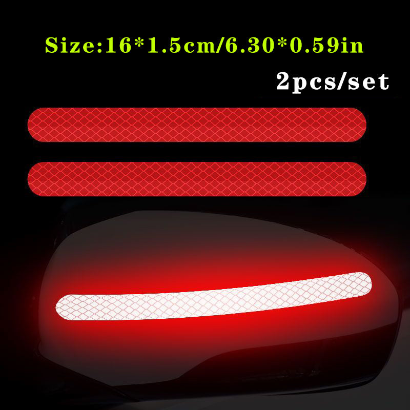 Motorcycle Anti-Collision Tape Set Waterproof Rearview Mirror Stickers