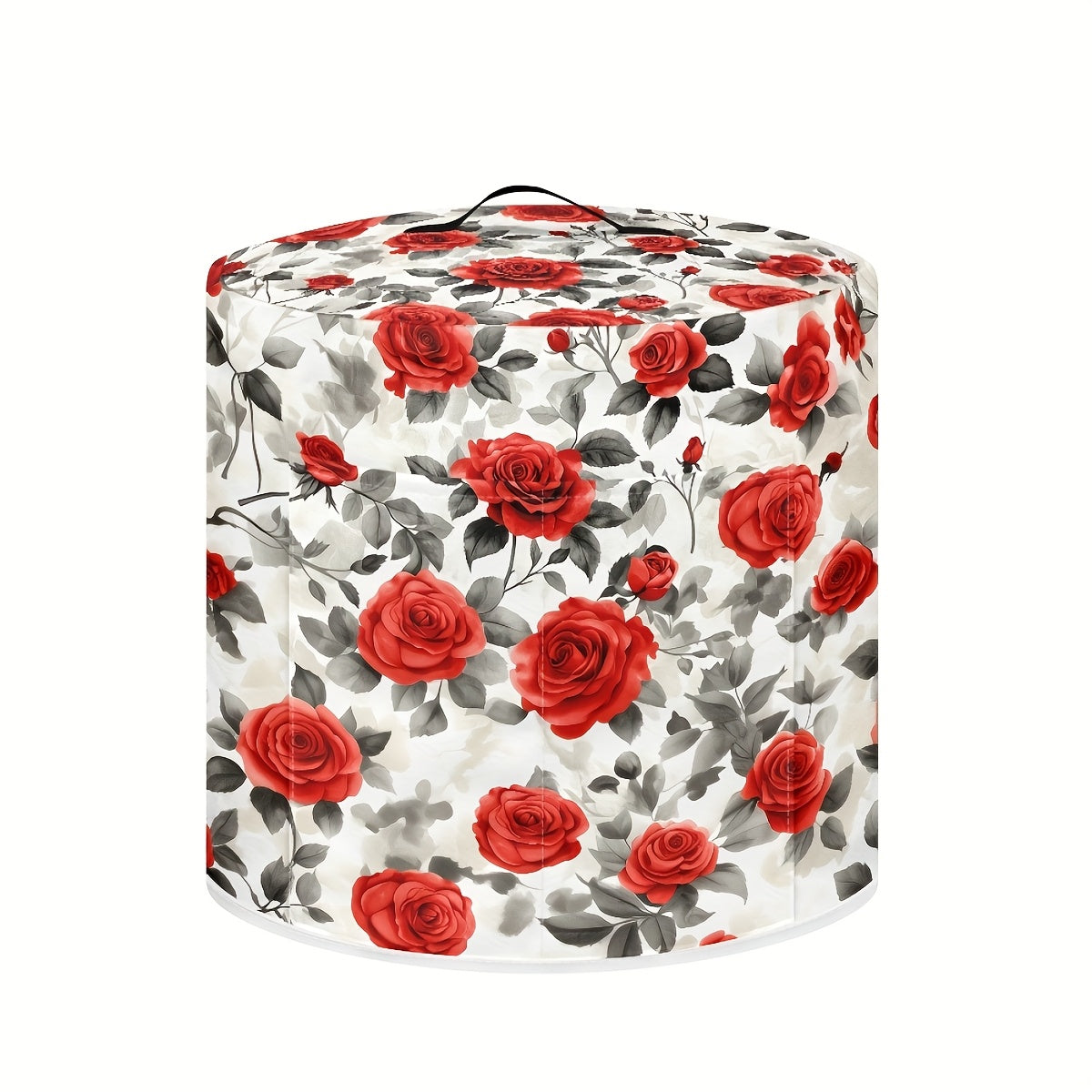 8 kvartli Instant Pot uchun yuqori tutqichi, cho'ntaklari va yuvilishi mumkin bo'lgan dizayni bilan roza naqshli bosim pishirgich qopqog'i oshxona asboblarini toza saqlaydi.