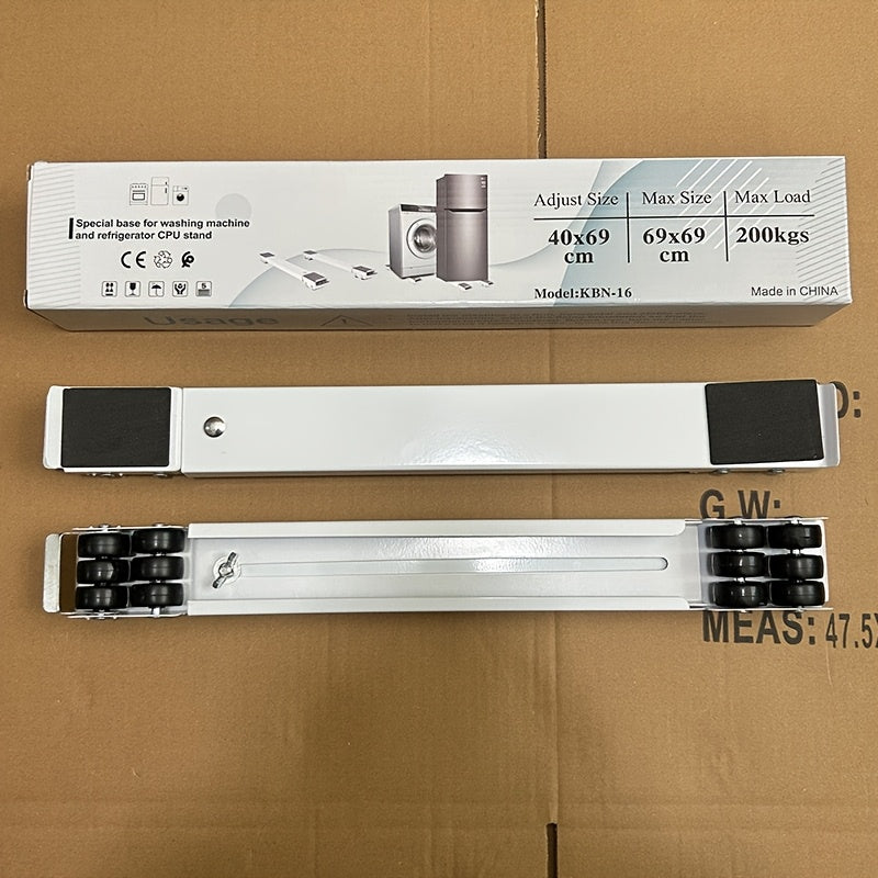 Sovutgichlar va kir yuvish mashinalari uchun qattiq metall harakatlantiruvchi g'ildiraklar, sozlanadigan uzunlik