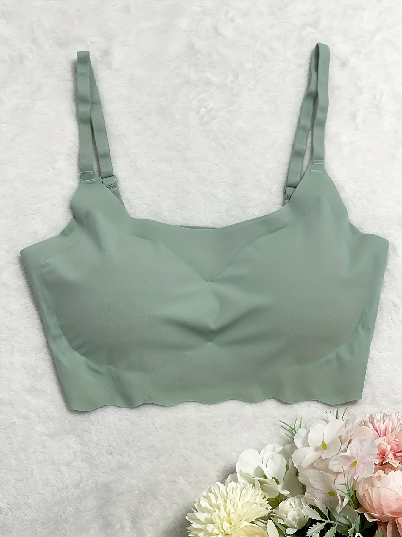 Women's Wireless Bralette with Adjustable Straps Seamless Comfort Pack of 4