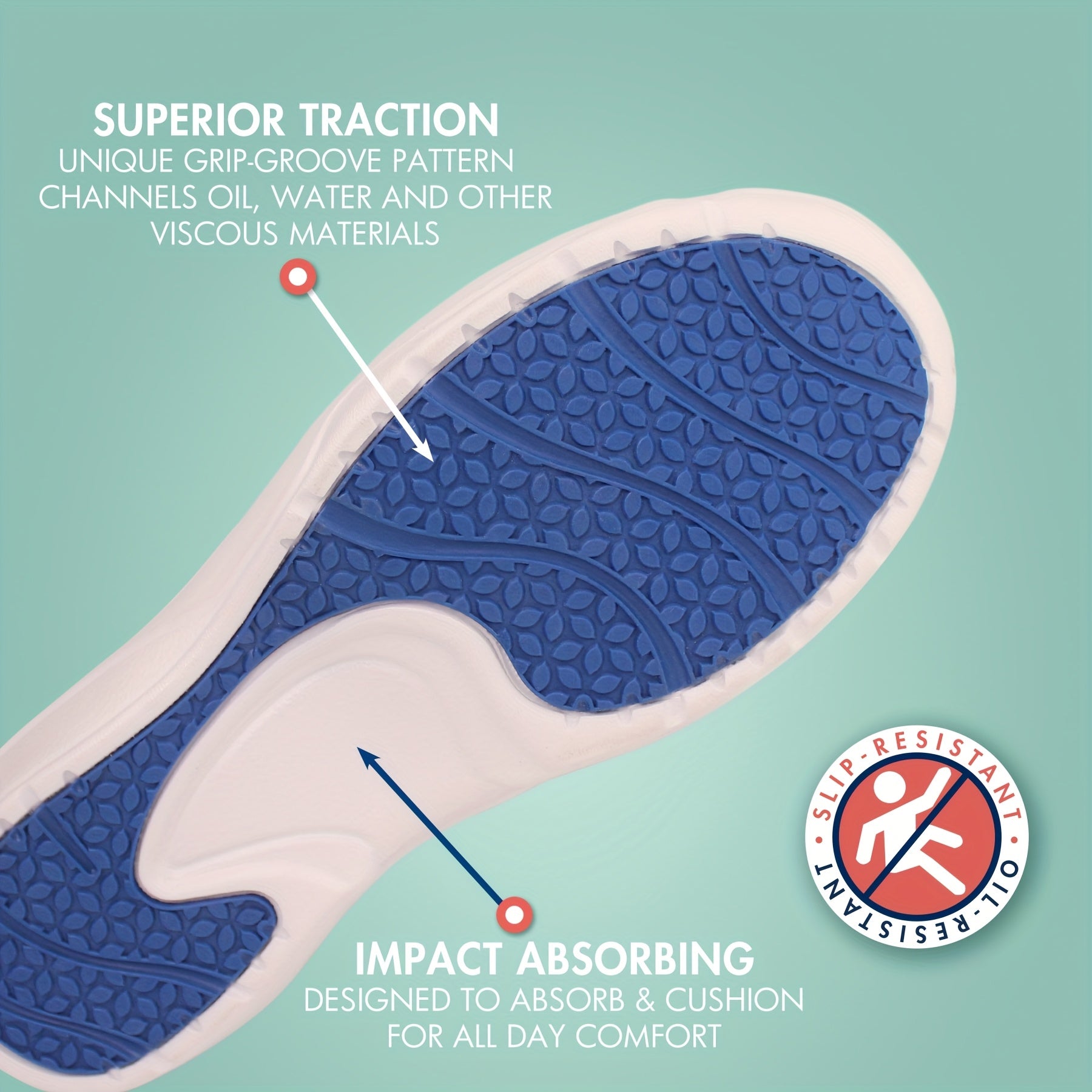 Women's Slip-On Loafers Non-Slip Rubber Sole Comfortable Work Shoes